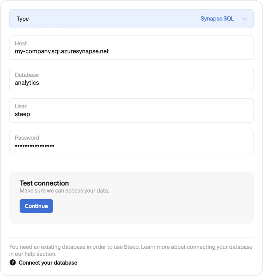 Database form