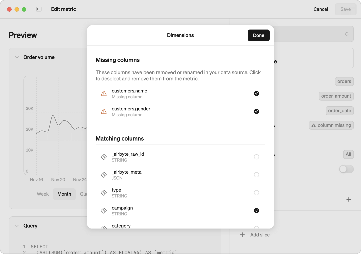 Create and edit join paths