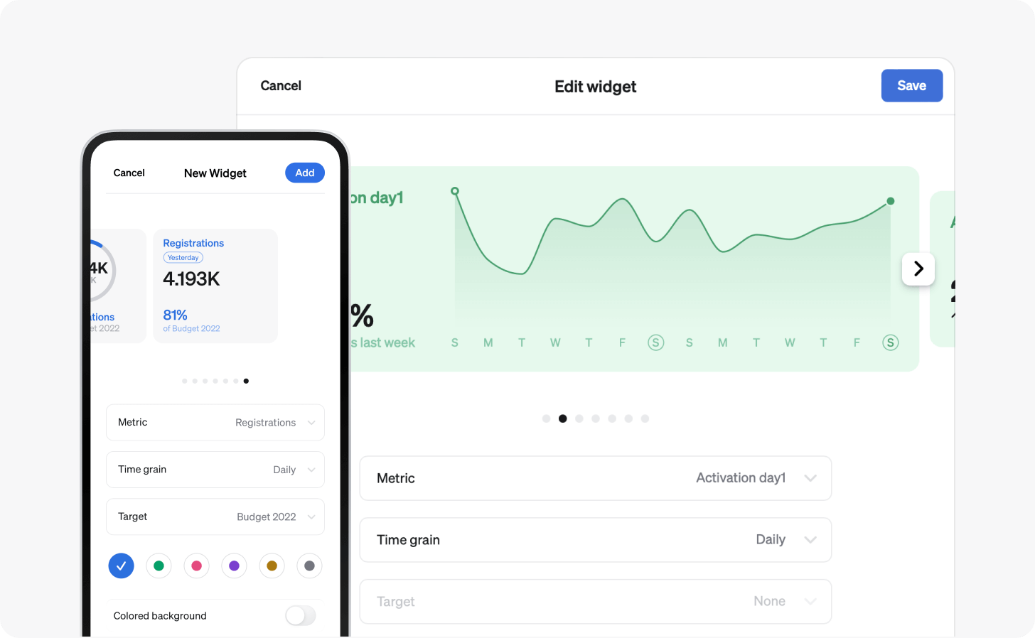 Widget properties