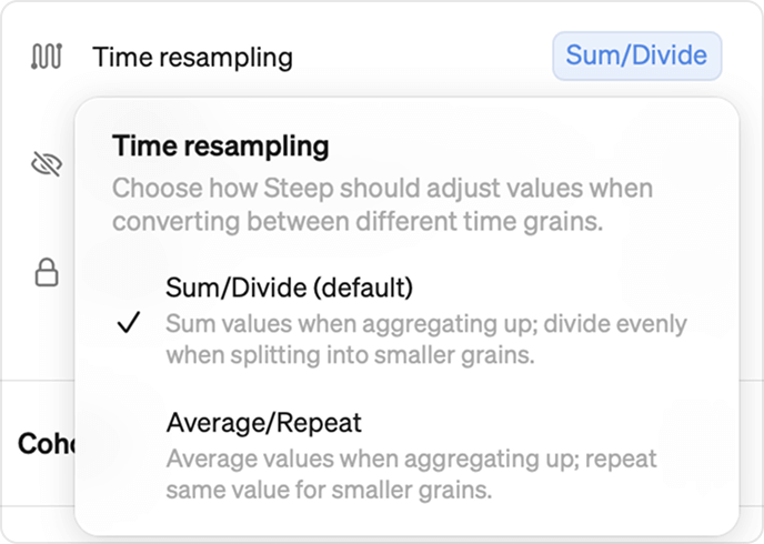 Time resampling