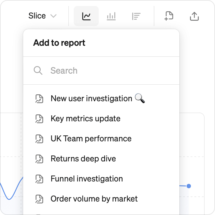 Add chart from metric