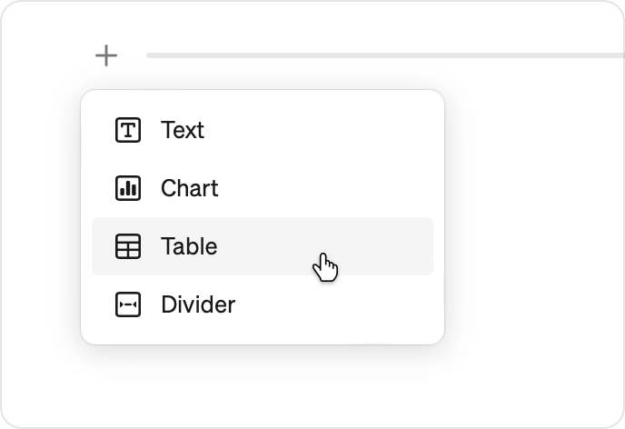Add table